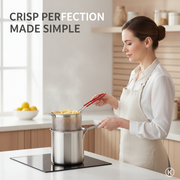 2 in 1 Stainless Steel Deep Fryer Set
